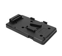 Generic V Mount Battery Plate Durable Camera Battery Panel Adapter for LED DSLR Camera Use Plastic Metal Black Size 14.1x9.2x2cm