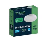 Generic V-Tac 8W/16W/20W +Cct Colour Changing Led Bulkhead, Round, White Body, Ip65, 5 Year Warranty