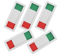 Generic Vacant Occupied Sign Acrylic Sliding Door Indicator 5Pcs Practical Office Conference Room and Bathroom Sign