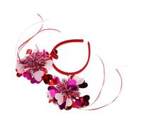 Generic Valentine's Day Headband Head Band Headbands Wedding Hair Accessories Makeup Headband Hair Ribbon Red Headband Valentines Headband Heart Hair Accessories Headband Heart Feather