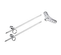 Generic Vegetable Spiral Knife Cutting Tool Spiral Vegetable Cutter 17 × 4 × 2 2 Pcs in Stainless Steel Cutter Manual Potato Carrot Cucumber Carving Roller