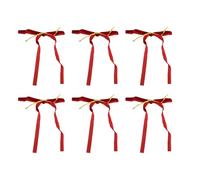 Generic Velvet Arches, Elegant Christmas Bows in Cute Velvet Easy to Use for the Decoration of the Wedding of the Trees (Wine Red)