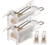 Generic Venetian Blind Cord Locks 4pcs Pom Material Compact Design Window Blind Accessories for Home Curtain