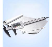 Generic Vernier Caliper with Extra Large Screen for Measuring Inside Outside Depth Steps Ideal for Mechanics 0-150mm (Silver)