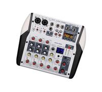 Generic Versatile 6-Channel Sound Mixer Ideal for DJs, Musicians, and Podcasters with 99 DSP Processor and Large Screen Display