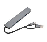 Generic Versatile 7 in 1 USB C Hub Premium Aluminum Alloy with 5 USB and 2 Type C Ports for Mobile Devices and Laptops