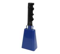 Generic Versatile High-Volume Cowbell with PVC Handle Perfect for Sporting Events Parties Durable Metal Construction 22.5x7.3x5.1cm (Blue)