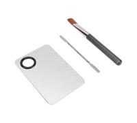 Generic Versatile Makeup Mixing Palette Set with Thumb Hole for Easy Grip Cosmetic Mixing Plate Kit for Home or Salon Use