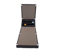 Generic Vertical Cat Scratching Board, Protect Furniture Stable L Form Cat Scratches Replaceable Wave Paper for Inner (Black)