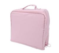 Generic Vertical Standing Makeup Bag Portable Foldable Water Proof Toiletry Organizer for Skincare Products Pink, Travel