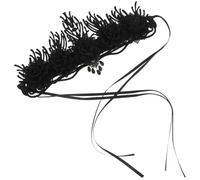 Generic Vintage Baroque Gothic Crown Headpiece with Floral Design, Black Halloween Costume Tiara for Women, Party Cosplay and Masquerade Accessories