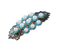 Generic Vintage Chinese Floral Hair Clip with Pearl Accents Elegant Decorative Hairpins for Women and Sophisticated Spring Barrette for Traditional Outfits and Special Occasions