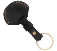 Generic Vintage Design Leather Key Cover Case Sturdy Elastic Key Holder