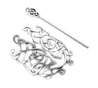 Generic Vintage Hair Clip for Women, Zinc Alloy Knot Crown Hairpin, Stylish Silver Hair Accessory, Easy to Match Clothes and Create Hairstyles, Elegant Retro Design for Daily Use