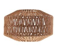 Generic Vintage Industrial Pendant Lampshade for Indoor Hanging Light, 30cm Diameter X 19cm Height Paper String Woven Ceiling Light Cover for Home and Bedroom