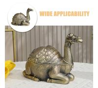 Generic Vintage Metal Camel-Shaped Ashtray with Lid, Windproof Smokeless Ash Holder for Home, Office and Car, Large Retro Tabletop Ashtray Container