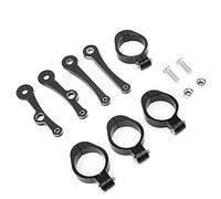 Generic Vintage Motorcycle Headlight Bracket Adjustable CNC Aluminum Turn Signal Light Mount Fit for Honda 39-41mm Fork Tube Clamp 4 Pieces