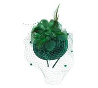 Generic Vintage Net Veil Fascinator Clip with Small Hat Design Lightweight Breathable Hair Accessory for Tea Party Wedding Halloween Festival and Stage Performance Elegant Glamorous