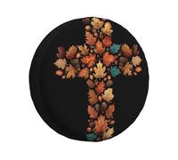 Generic Vintage Pumpkins Spare Tire Cover, Weatherproof UV Resistant Universal Wheel Protector for SUV RV Truck Trailer Camper, Chrysanthemums Fall Wheel Tire Cover 17 Inch