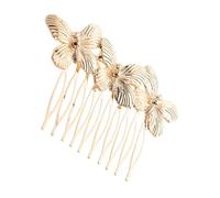 Generic Vintage Retro Butterfly Hair Comb for Women Alloy Metal Hairpin Elegant Hair Styling Accessory for Weddings and Everyday Chic Looks