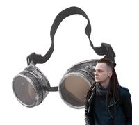Generic Vintage Retro Steampunk Gothic Glasses, Round Cosplay Goggles, Halloween Eyewear, B