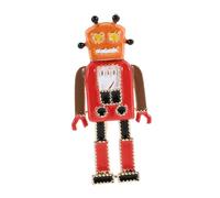 Generic Vintage Robot Brooch Pin for Men Retro Alloy Decorative Pin for Suit and Lapel Unique Aesthetic Jewelry for Formal Wear and Student Backpacks Distinctive present Idea
