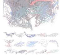 Generic Vintage Scrapbook Stickers Pack 225 Sheets Pet Decorative Decals Rainbow Silver Foil DIY Journal Stickers for Albums and Diaries, Retro Star-themed Scrapbooking Supplies