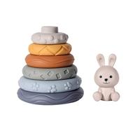 Generic Vintage Store Displays Baby Early Education Soft Glue Rainbow Ring Six Layer Knead Called Baby Teether Children's Toy Games for Toddlers 4 Years Girls (K, One Size)