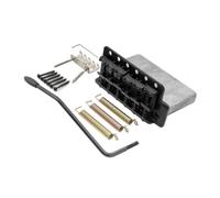 Generic Vintage Tremolo Bridge, Compatible with Fender, 1954 1969 ST | 56.5mm spacing, steel saddles, zinc alloy bridge, 42mm block, mounting hardware, MX1530P(Black)