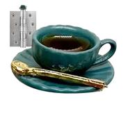 Generic Vintage White Copper Hinge Head Home Decoration - Teacup and Teaspoon Door Topper