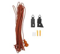 Generic Vintage Window Shade Repair Kit Complete Blind Cord String Accessories for Bamboo Grass Curtains with Thickened Iron Lift Device Cord without Hook Random Color