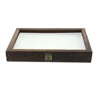 Generic Vintage Wooden Specimen Display Box for Insects and Plants, Pine Wood Frame with White Pin Cushion, 31X22X4Cm Specimen Showcase for Educational and Scientific Use Random Style