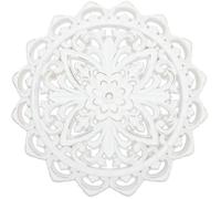 Generic Vintage Wooden Wall Art Embossed Flower Wood Wall Panel Decor with 3d Texture for Study Room and Bedroom Year-round Rustic Farmhouse Style