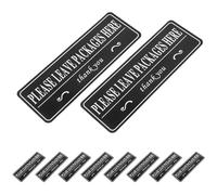 Generic Vinyl Please Leave Packages Here Stickers 10Sheets Paper Adhesive Package Drop Sign for Home Door Recognition