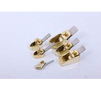 Generic Violin 6pcs Brass Mini Planes Convex Bottom Luthier Tools Steel Blade Repair Cut Knife