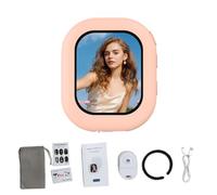 Generic Vlog Selfie Monitor 2.01 Inch Magnetic Screen for Live Streaming, Remote Control for Solo Creators, Portable Camera Viewer for Content Creators (Pink)