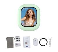 Generic Vlog Selfie Monitor Screen Portable Magnetic Phone Back Camera Viewer for Live Streaming, Remote Control for Solo Creators Plastic 2.01 Inches (Green)