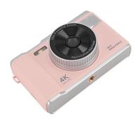 Generic Vlogging Camera, 16x Digital Anti Shake Rechargeable Photography 4K Photography Digital Chamber Self -Came with Flash for Teenagers for Beginner Adults (Pink)