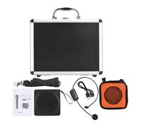 Generic Voice Amplifier, Portable Megaphone PA System with Wireless Headset Microphone 50 Selectable Channels for Teacher Meeting Speaker