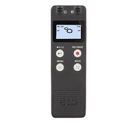 Generic Voice Recorder, Long Battery Life Rechargeable High Sensitivity Mic Timing Voice Activated Pocket Recording Device One Key Recording for Interview for Lecture (16GB)
