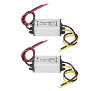 Generic Voltage Converter 2 Pcs High Efficiency 5V 3A Regulator for Car Ship Yacht Aviation Aluminium Alloy
