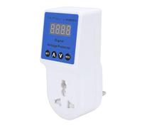 Generic Voltage Surging Protector, 20A Adjustable Safe Electrical Power Socket with Digital Display, for Household Appliances Computers Communication Equipment (UK Plug)