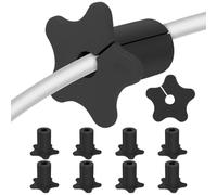 Generic Wall Grommets For Cables, Easy Installation, 10 Pieces, Silicone TV Wall Cable Pass Through Kit, Star-Shaped Wire Cord Management Solution, Pushin Design, For Entertainment Center, Offices