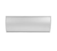 Generic Wall Mount Curved Name Plate Holder Aluminium Alloy with Blank Arched Plate for Office Door Signs and Conference Room Desk Use Silver