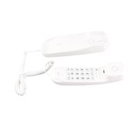 Generic Wall Mountable Corded Landline Telephone with Lighted Keys for Home Office White, Easy To Use Small Phone for Business Gifts, Made of Premium ABS Material for Living Room, Bedroom