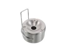 Generic Wall Mounted Ashtray for Cigarette Stainless Steel Bin with Lid for Toilet Smoker Bathroom Indoor with Hanging Rack