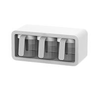 Generic Wall Mounted Spice Rack, ABS Plastic, Storage Rack, 25.8x11x11.5cm, Gray, Kitchen Organization, Gift for Special Occasions