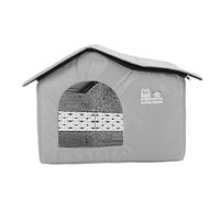 Generic Warm Cat Shelter, Safe Easy Enter Exit Warm Cat House Simple Assembly Insulated Comfortable for All Seasons (Medium Size)