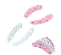 Generic Washable Toilet Seat Covers Universal Fit 2 Pair Fashion Printing, Sticky Adhesive Design for Easy Carry Two-piece Toilet Seat Pad Random Color Suitable for Home and Travel