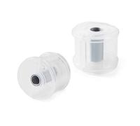 Generic Washi Tape Dispenser Holder, Dreamty 2 Pcs Clear Round Portable Tape Cutter with Cover, Dustproof for Scrapbooking DIY Craft